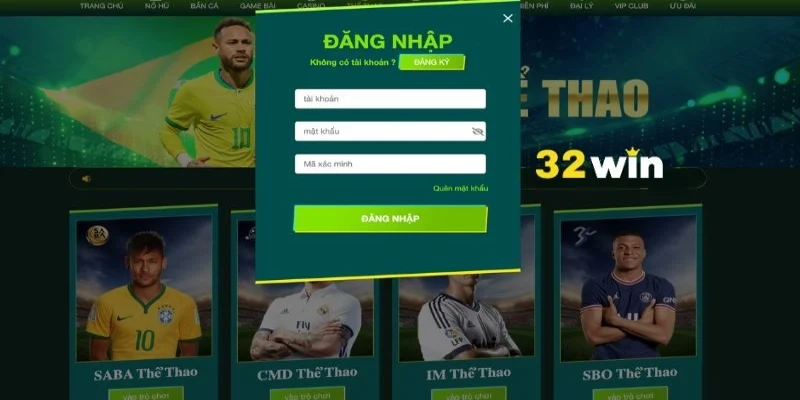 Đăng nhập trải nghiệm giao diện thân thiện